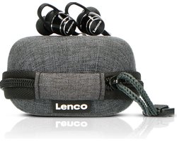 Lenco EPB-160BK - Sweatproof Bluetooth® oordopjes - Inclusief powerbank case - Zwart