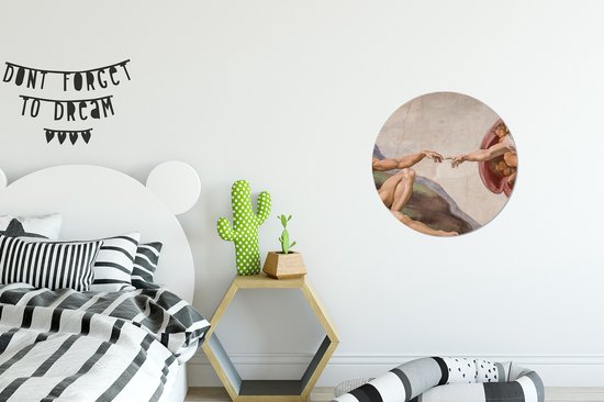 Wall Circle - Wall Circle Inside - Création d'Adam - Michelangelo - ⌀ 30 cm - Décoration murale - Peintures Ronds