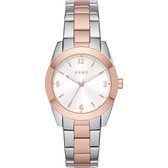 DKNY Dames Horloge Analooge quartz One Size Zilver / Roségoud 32013259