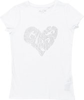 Guess Ss Guess Heart R3 Tops & T-shirts - Wit
