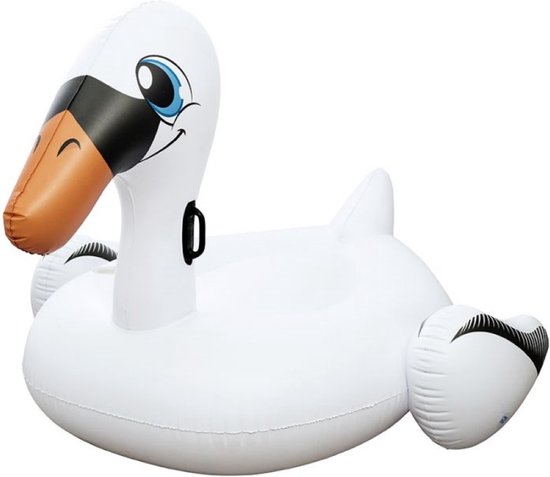 Oneiro’s Luxe Bestway Swan Rider XL voor volwassene - zomer – tuin – spelen - speelgoud – buitenspeelgoed – zwembad – zwemmen – zomer – intex – tuinaccessoires – koelen