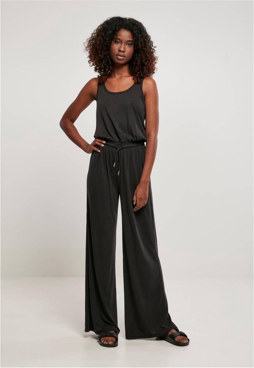 Urban Classics Long Sleevless Modal Jumpsuit M Zwart