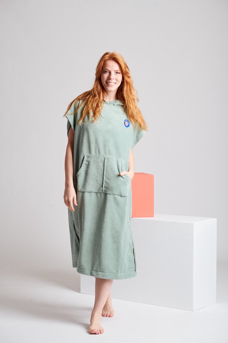 Verde Velho - Bamboe Surf Poncho - Klein
