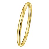 The Jewelry Collection Bangle Scharnier Halfronde Buis 5 X 60 mm - Geelgoud