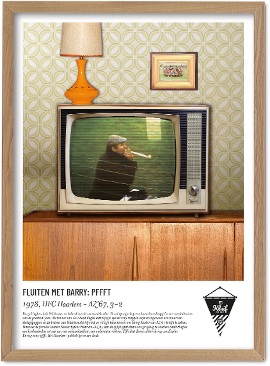 FC Kluif 'Barry Hughes' poster - Retro voetbalposter