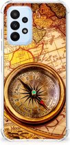 Telefoon Hoesje Geschikt voor Samsung Galaxy A23 Hoesje met transparante rand Kompas