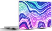 Laptop sticker - 11.6 inch - Neon - Agaat - Geode - Edelsteen - 30x21cm - Laptopstickers - Laptop skin - Cover