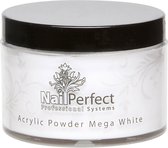 Nail Perfect - Basic Acrylic Powder - Mega White - 100 gr