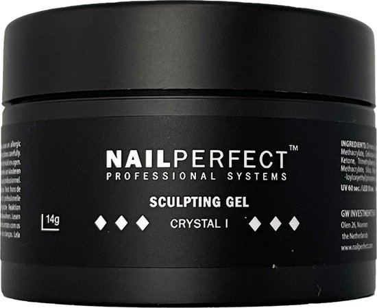 Nail Perfect - LED/UV Sculpting Gel - Crystal 1 - 14 gr