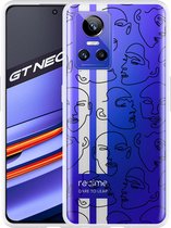Realme GT Neo 3 Hoesje Gezichten - Designed by Cazy