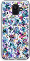 Case Company® - Hoesje geschikt voor Samsung Galaxy A6 (2018) hoesje - Hibiscus Flowers - Soft Cover Telefoonhoesje - Bescherming aan alle Kanten en Schermrand