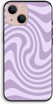 Case Company® - Hoesje geschikt voor iPhone 13 hoesje - Swirl Paars - Biologisch Afbreekbaar Telefoonhoesje - Bescherming alle Kanten en Schermrand