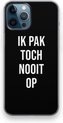 Ik pak nooit op - Zwart