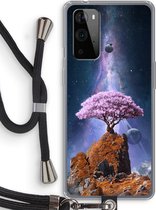 Case Company® - Hoesje met koord geschikt voor OnePlus 9 Pro hoesje met Koord - Ambition - Telefoonhoesje met Zwart Koord - Bescherming aan alle Kanten en Over de Schermrand