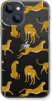 Case Company® - Hoesje geschikt voor iPhone 13 mini hoesje - Luipaard - Soft Cover Telefoonhoesje - Bescherming aan alle Kanten en Schermrand