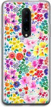 Case Company® - Hoesje geschikt voor OnePlus 7 Pro hoesje - Little Flowers - Soft Cover Telefoonhoesje - Bescherming aan alle Kanten en Schermrand