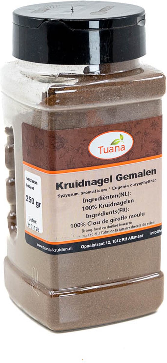 Goedkoopste Tuana Kruiden - Kruidnagel Gemalen - Strooibus 150 Gram - Kruiden Zonder Zout - MP-K-0054