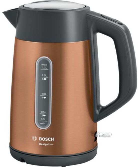 Bosch TWK4P439 DesignLine - Waterkoker - Koper / Zwart