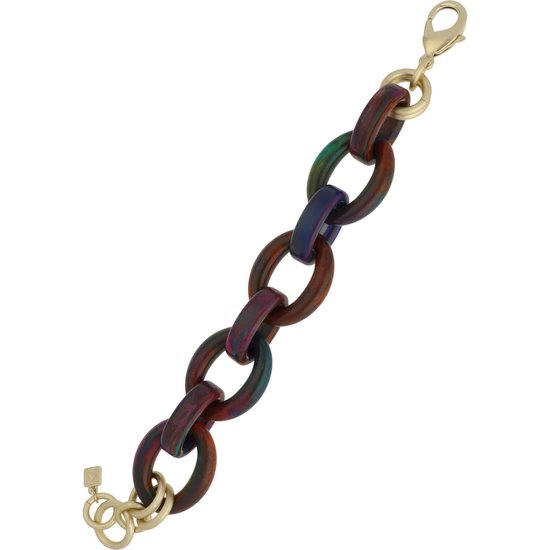 Camps & Camps  Bold Round Chunky Chain Armband (sieraad) 4L610_EBL Enaging Bloom