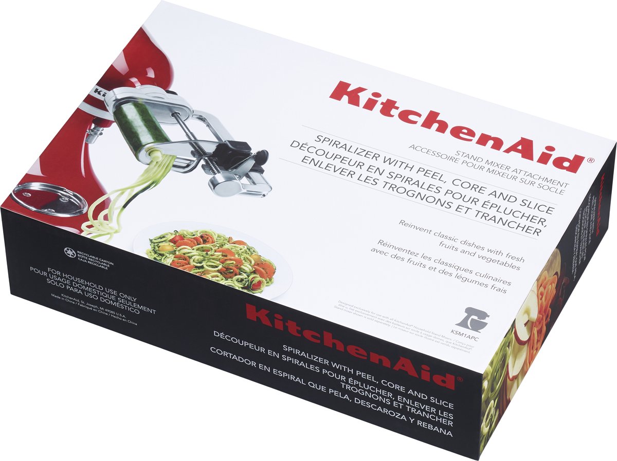 KitchenAid 5 Blade Spiralizer with Peel, Core and Slice Stand Mixer  Attachment - Shop Kitchen & Dining at H-E-B