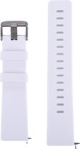 Siliconen bandje - geschikt voor Fitbit Versa / Versa 2 - maat S/M - wit