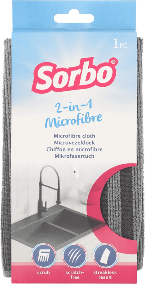 6x Sorbo Microvezeldoek Home Decor 2in1