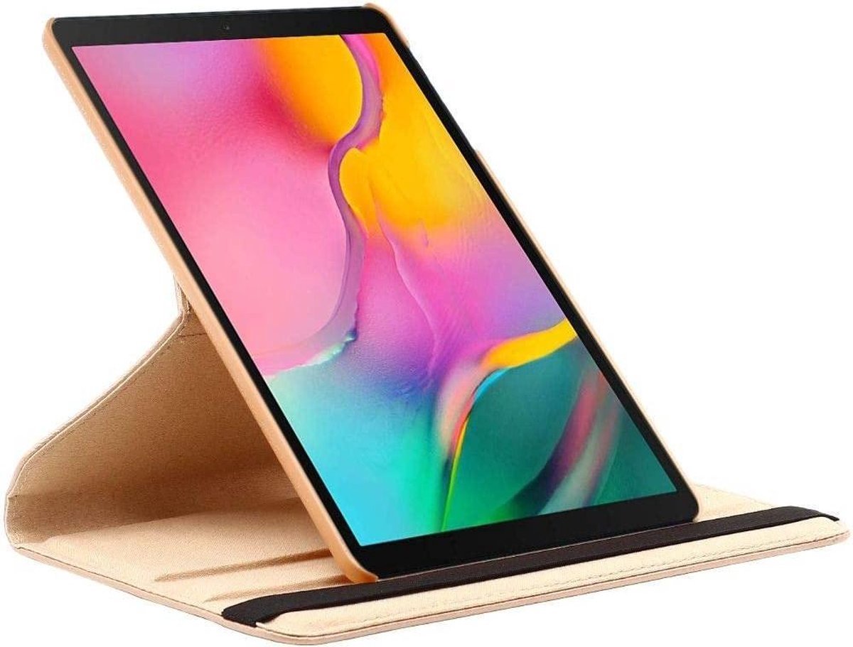 BixB 360° draaibare bookcase Samsung Galaxy Tab S6 Lite (2020 / 2022) Hoes - Goud