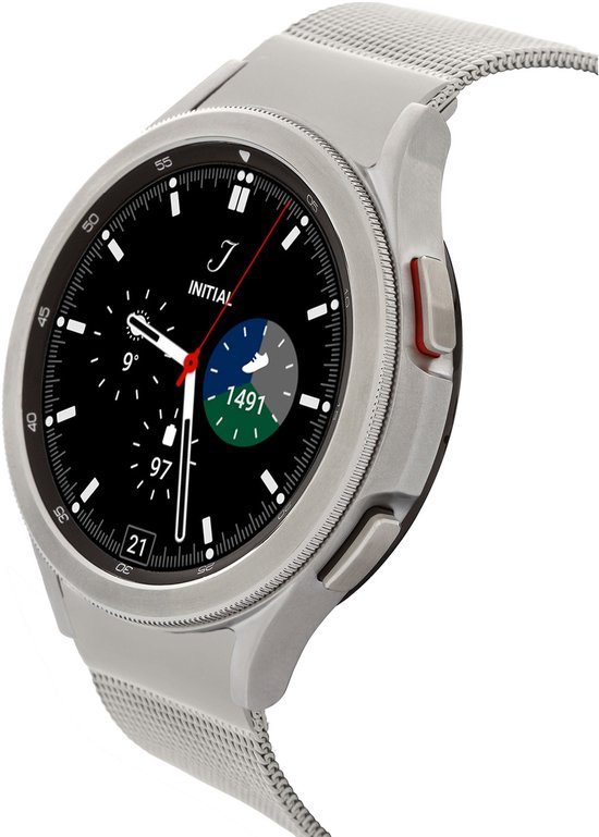 Samsung Galaxy Watch4 Classic Smartwatch Zilverkleurig Milanees 42mm