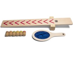 BS Toys Lanceer de Ninja's - Hout - FSC - Actiefspel - Buitenspeelgoed - Binnenspeelgoed - 1 tot 3 spelers