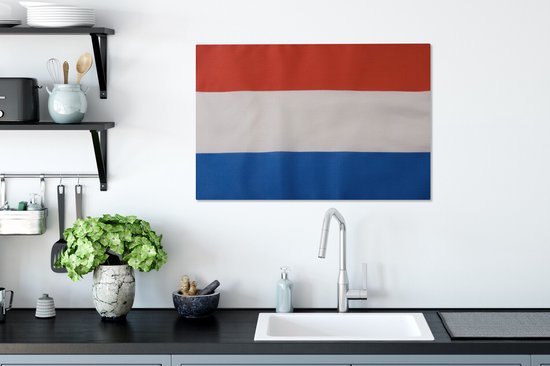 Drapeau hollandais Toile 60x40 cm - Tirage photo sur toile (Décoration murale salon / chambre)