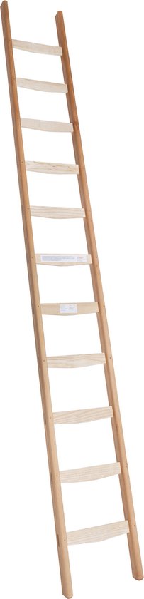 paneel Jabeth Wilson Mauve Enkele ladder hout - 7 treden/sporten - Stahoogte 188 cm - Houten trap |  bol.com