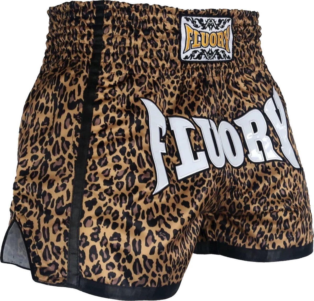 Fluory Muay Thai Shorts Kickboxing Leopard maat XL