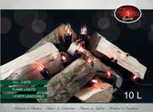 Éclairage de sapin de Noël CBD - 10 lumières - EFFET FLAMME - Cordon d'alimentation 1,5M - noir - 230V