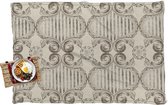 Picknickkleed - Buitenkleed - Vintage - Ornament - Bladeren - Zwart Wit - Vloerkleed buiten - 210x140 cm