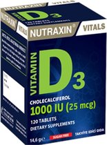 Nutraxin Vitamine D3 1000IU 120 Stuks