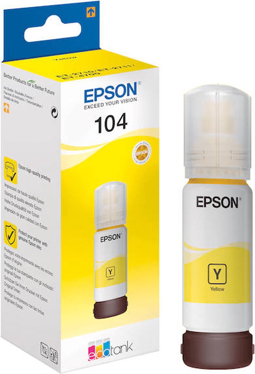 Eco-tank-inkt voor Epson ET-2721 C13T00P440 geel