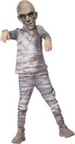 Smiffy's - Mummie Kostuum - Ingewikkelde Mummie Monster Kind Kostuum - Grijs - Medium - Halloween - Verkleedkleding