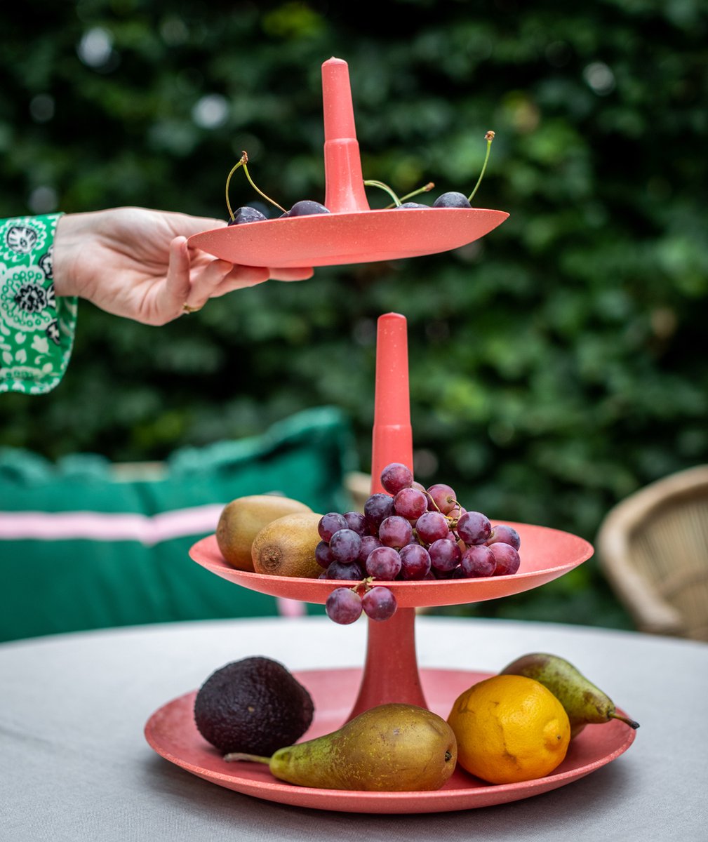 Présentoir à Fruits Ou Gâteaux Koziol Babell – Rose – Neuf (sans Boîte)