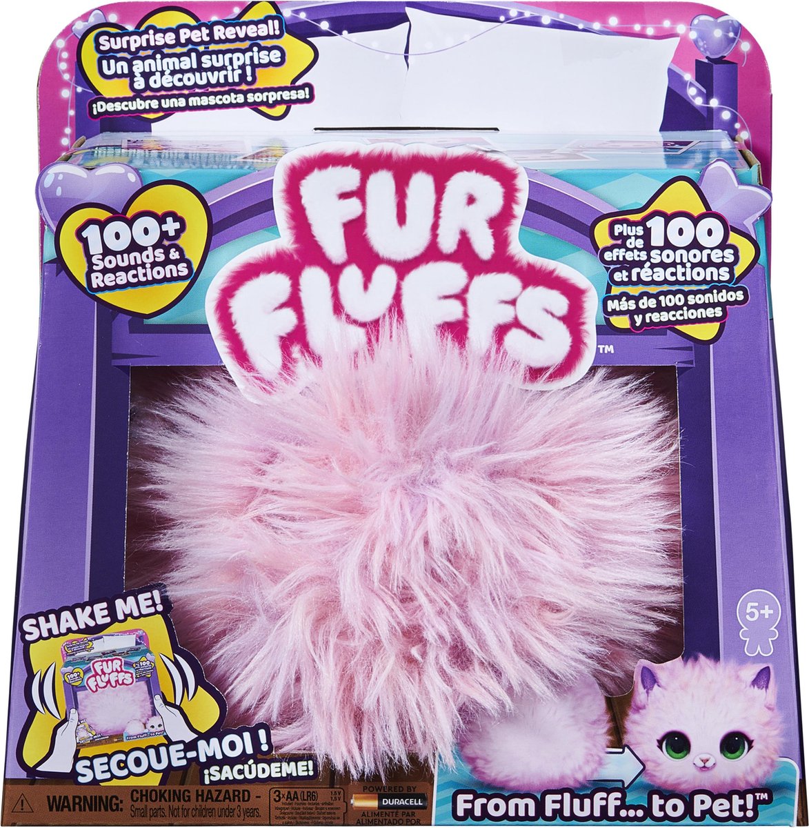 Fur Fluffs - Interactieve Fluffy Knuffel - Roze — afbeelding 7