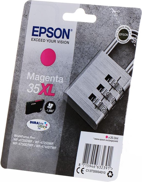 Epson Singlepack Magenta 35X Ultra Ink, C13T35934010 (Ultra Ink)