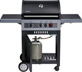 Barbecue à gaz Enders Boston Black 3 K Turbo - Barbecue - Déplaçable - Surface de cuisson 62 × 43 cm - Zwart - 45 kg -