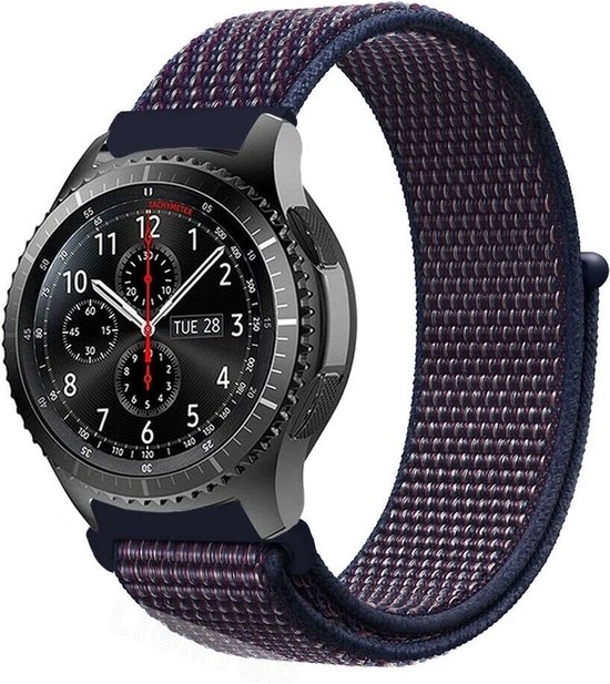 Bracelet en nylon (bleu foncé), adapté pour Samsung Galaxy Watch 46mm, Watch  3 (45mm),... | bol