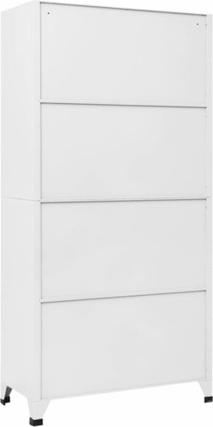vidaXL Armoire à casiers 90 x 40 x 180 cm Acier Gris clair et gris foncé
