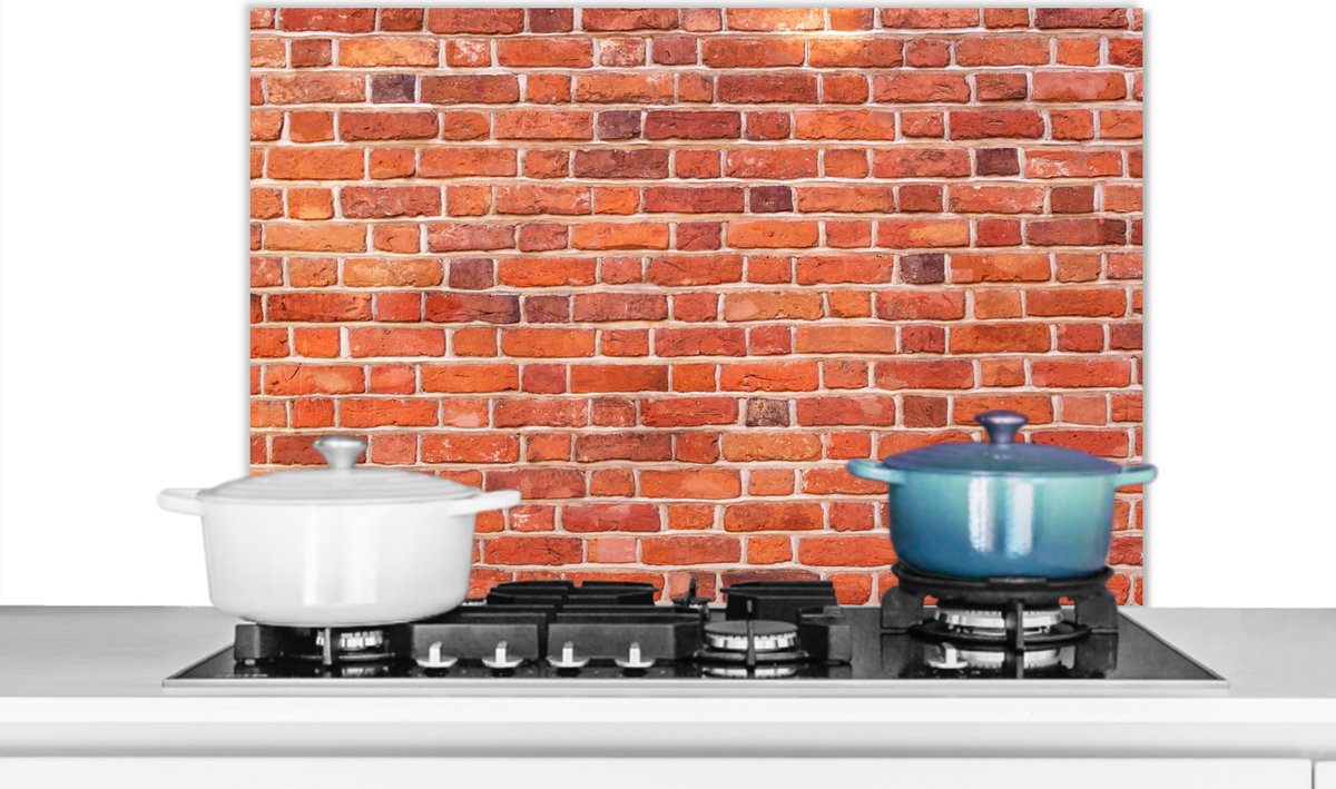 Spatscherm - Muren - Robuust - Baksteen - Spatwand - Keuken achterwand - 90x60 cm