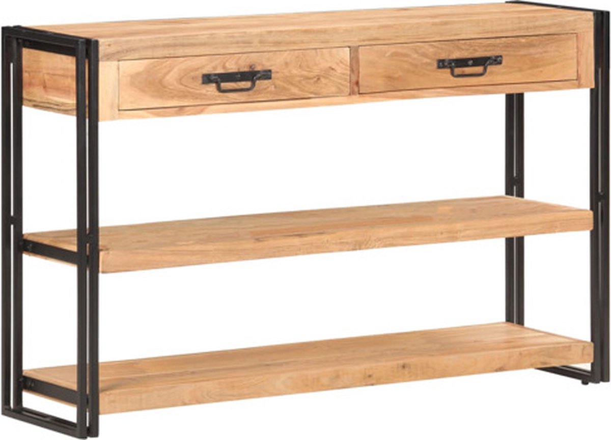 vidaXL Dressoir - 120x30x75 - cm - massief - acaciahout Bruin