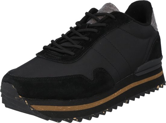 Woden Nora 111 Plateau sneakers zwart