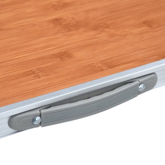 vidaXL - Campingtafel - inklapbaar - met - metalen - frame - 80x60 - cm van Merkloos — afbeelding 3