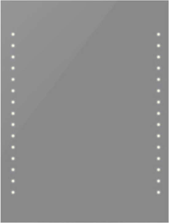 vidaXL - Badkamerspiegel - met - LED's - 60x80 - cm