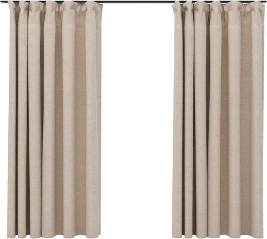 vidaXL-Gordijnen-linnen-look-verduisterend-haken-2-st-140x175-cm-beige