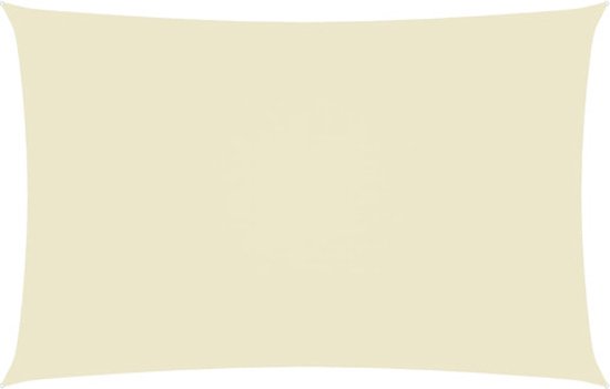 VDXL Zonnescherm rechthoekig 4x7 m oxford stof crèmekleurig